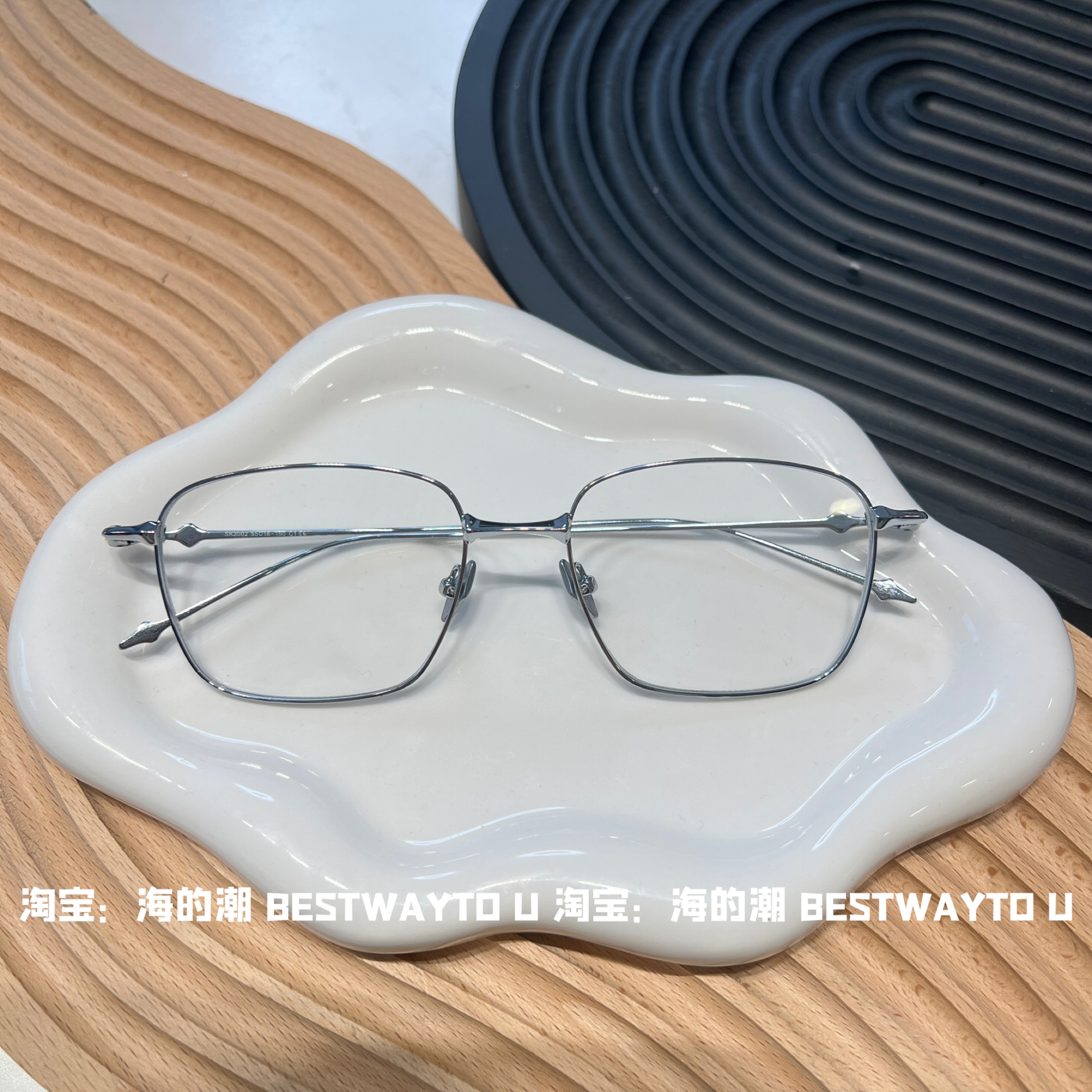眼镜GM纯钛银男女同款