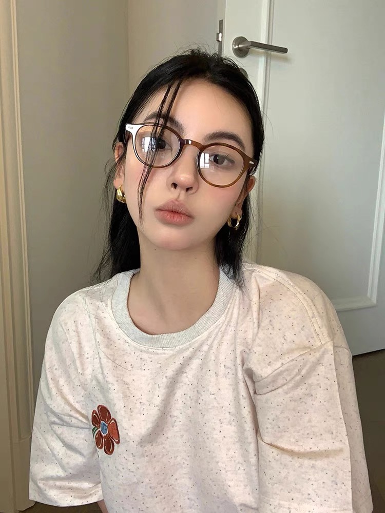 TR椭圆小框中小脸眼镜框素颜神器