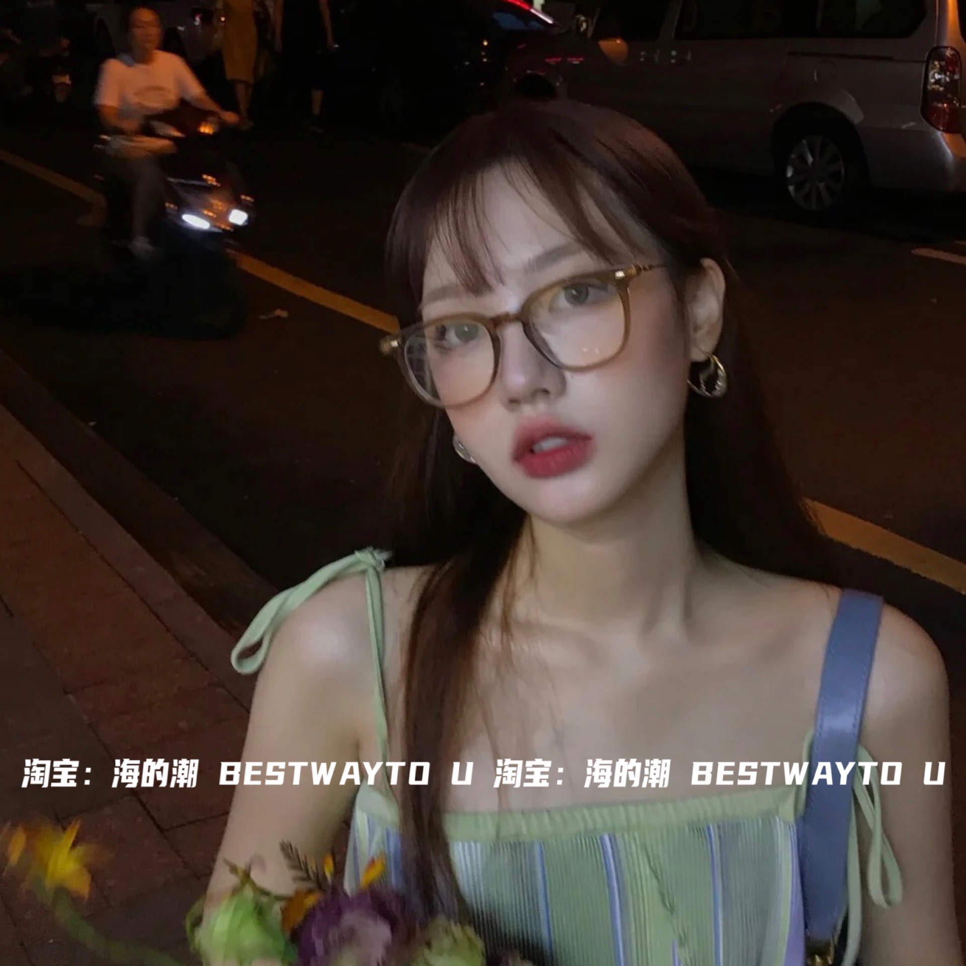 海的潮booster橄榄茶方框tr材质
