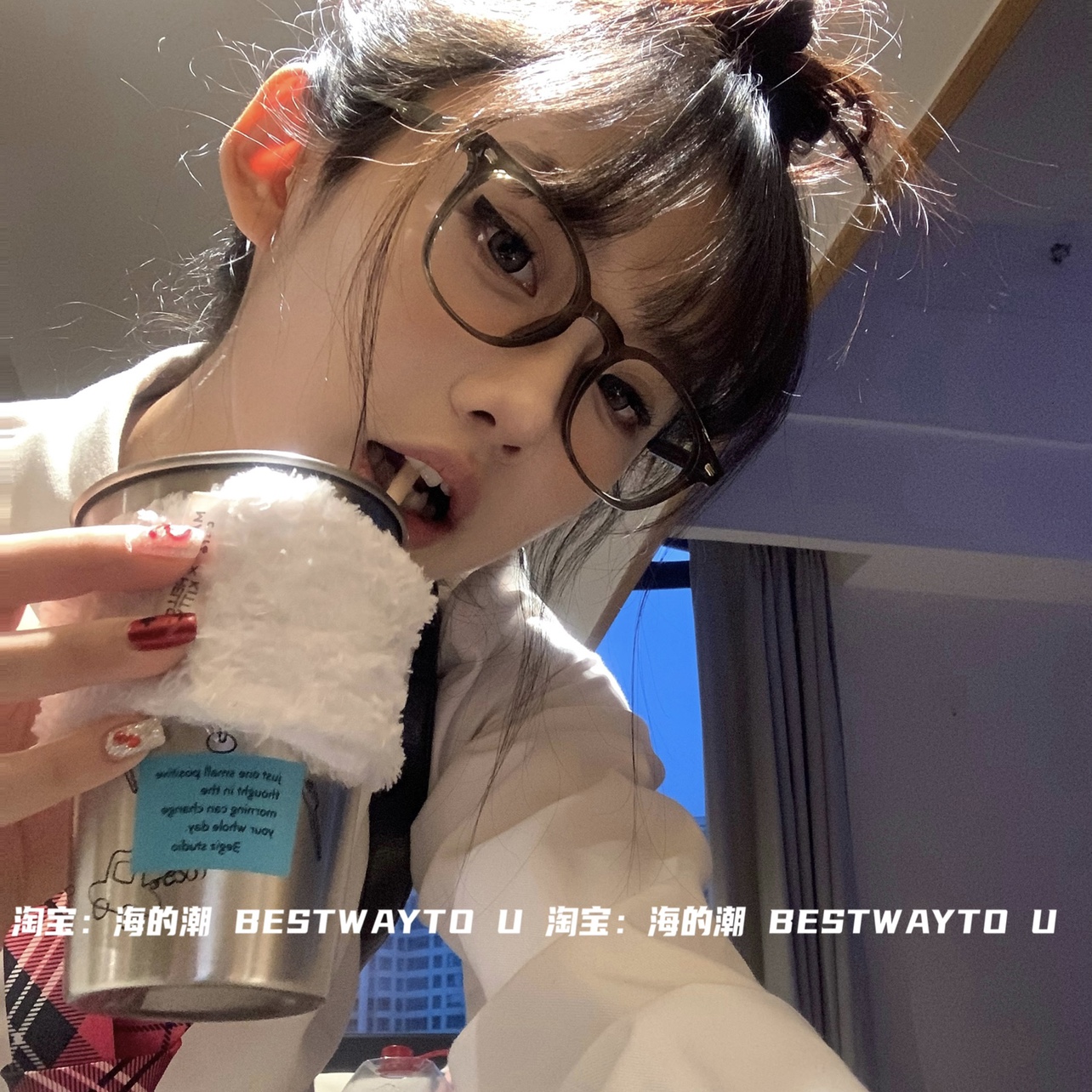 抹茶拿铁圆框复古TR框