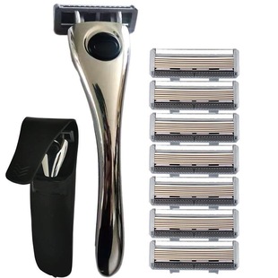 德国进口6层刀片阿帕奇剃须刀手动剃须刀天弓手动刮胡刀男士套装