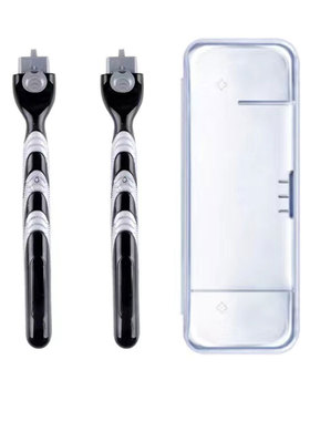 三层手动剃须刀架吉手动利刮胡刀把通用锋3速3刀头刀柄手把阿帕齐