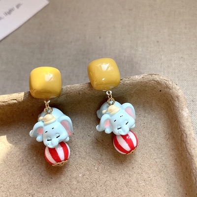 迪斯尼系列小飞象马戏团耳环