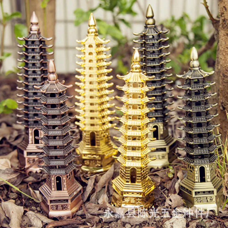 文昌塔 家居办公装饰摆件  合金 礼品工艺品文昌塔中式建筑