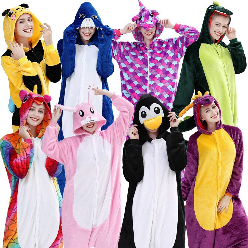 儿童男女通用卡通动物连体睡衣