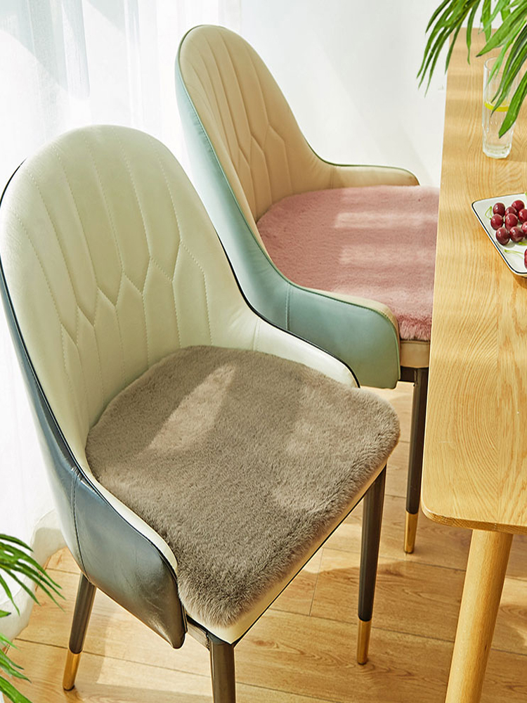 超长毛绒坐垫仿兔毛保暖北欧