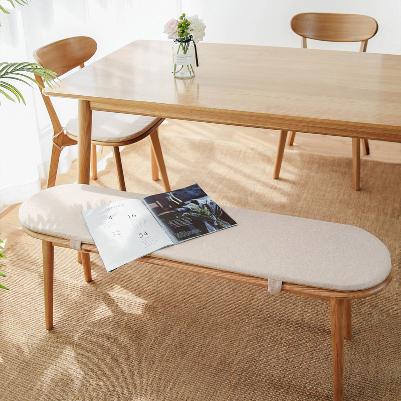 定做日式风圆头长条凳海绵垫日式