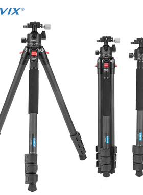 CAVIX凯唯斯W-222D0C迷你三脚架 单反摄影摄像碳纤维三脚架套装