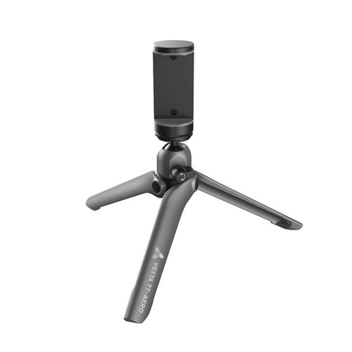 精嘉 桌面型手机拍摄三脚架 VESTA TT1 铝合金小三脚架 送手机夹