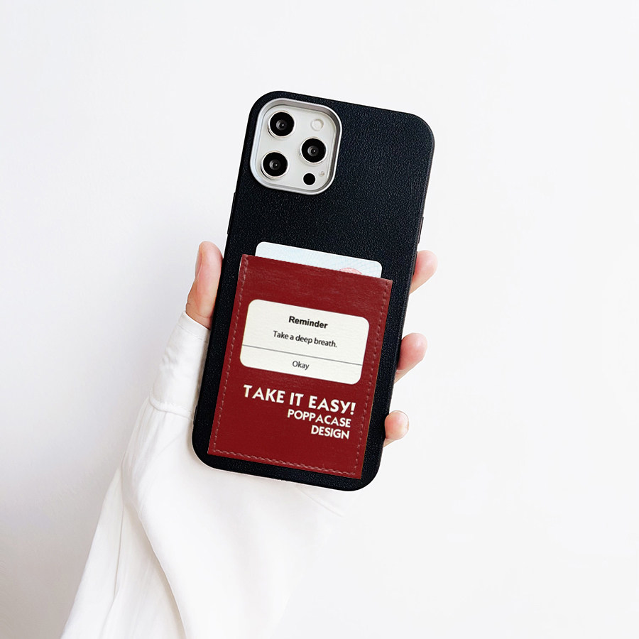 治愈提示框独立隔层卡套手机壳带卡包适用iPhone16promax插卡16pro苹果15pro背贴卡槽15/14/13门禁装卡XR软12