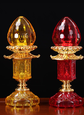 水晶如意宝led插电一对家用供灯