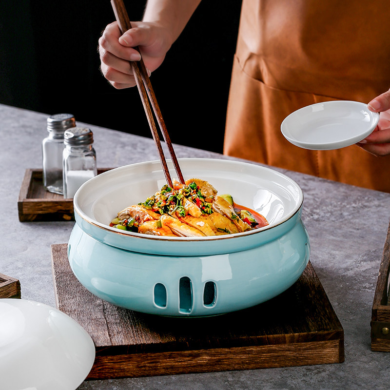 酒店用品蜡烛加热餐具明炉商用明档盘子保温菜盘子鱼盘明火干锅盘