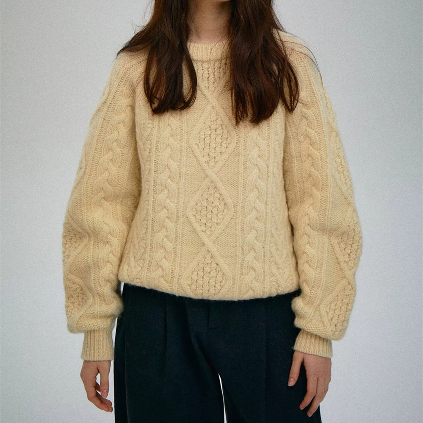 套头纯色圆领毛衣女上衣