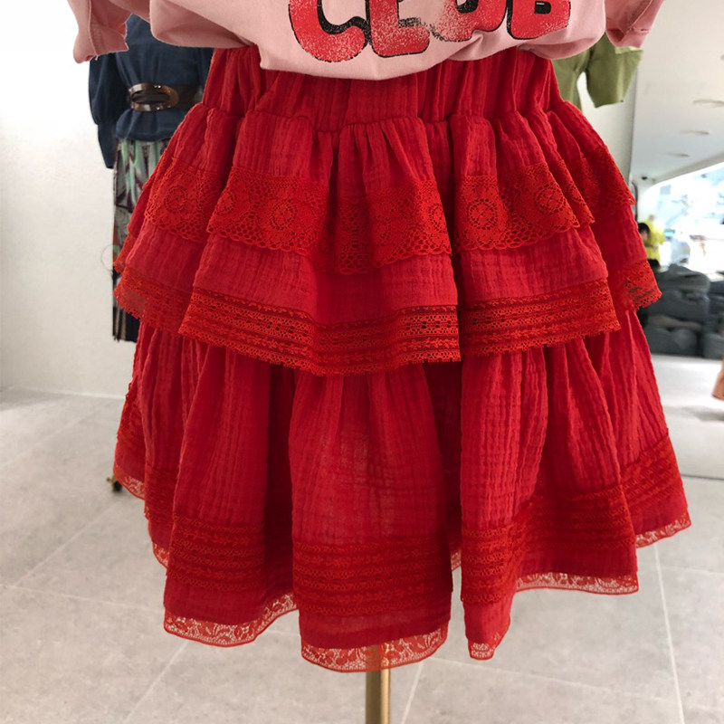 Dongguk door 2019 Women's wear summer new pattern fashion Sweet Lace lace Cake skirt skirtin the Women's clothing/Boutique , Skirts  category - from Buy2taobao.com to provide professional Taobao agent buy service