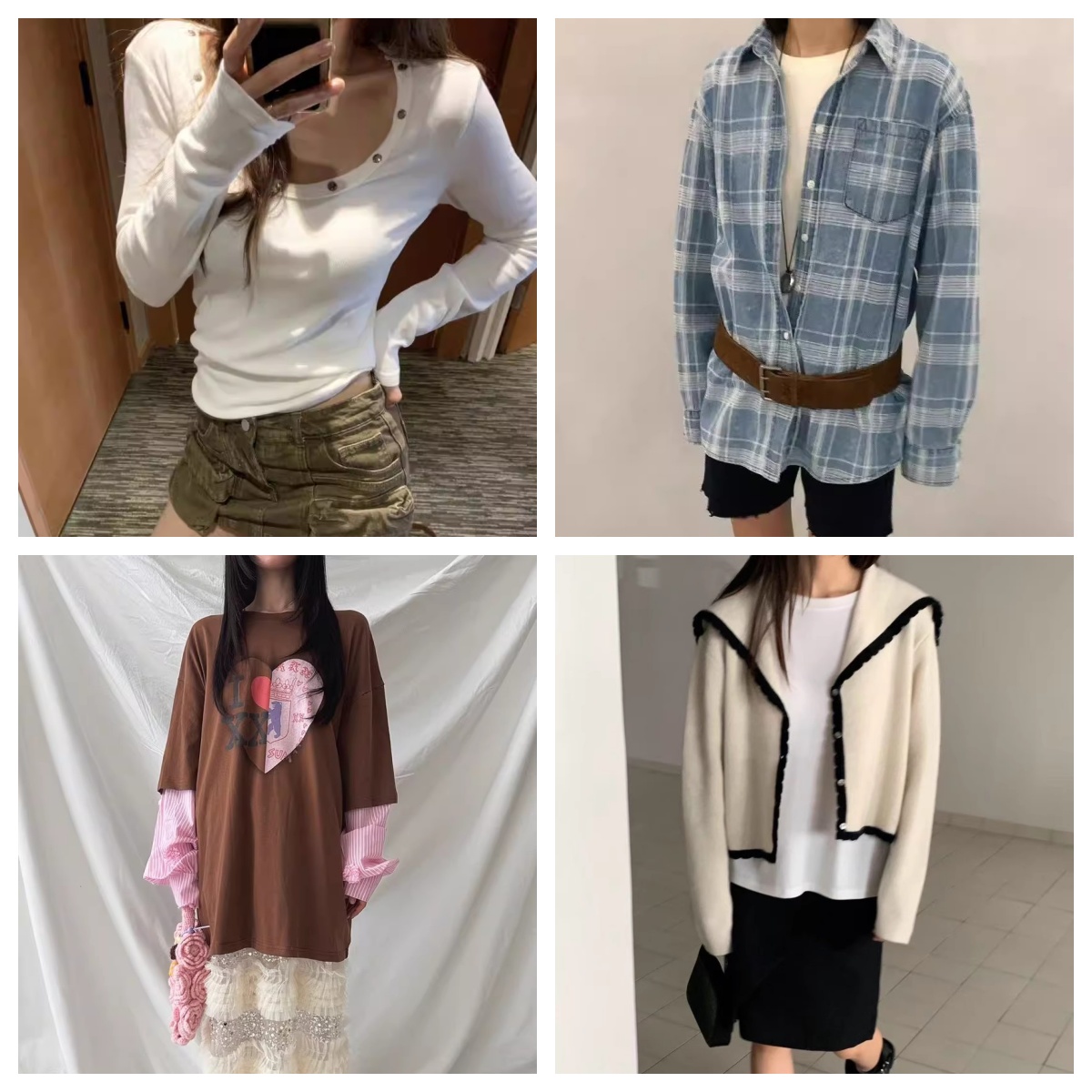 特价打折款春秋长袖T恤衬衫卫衣针织毛衣外套