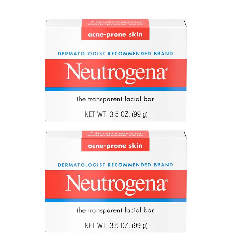 现货 美国Neutrogena露得清暗疮透明洁面皂 洗面皂 控油抑痘99g
