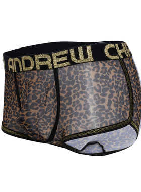 AndrewChristian囊袋豹纹半透性感男士平角裤-91812