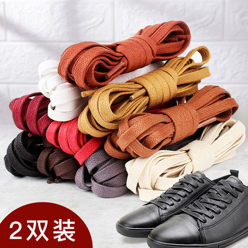 打蜡鞋带扁男女商务休闲马丁靴