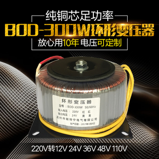 环牛BOD300W380V220V转12V24V48V110V环形变压器定做电源交流隔离