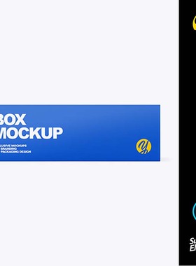 长条盒子面条盒包装ps样机标签贴图展示设计品牌yellowimages代下