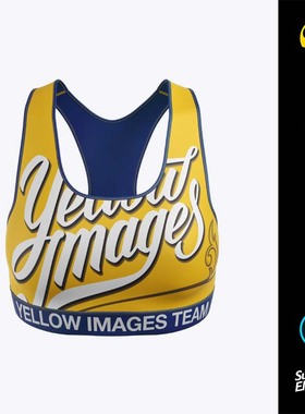 14424 运动文胸健身服品牌VI样机模板PSD源文件yellowimages素材