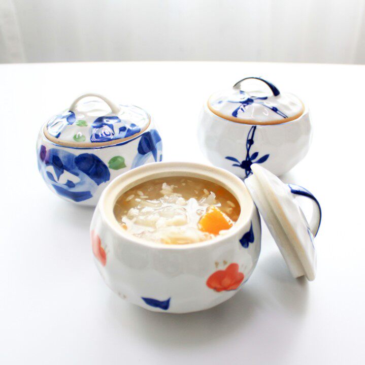 创意工场 日式手绘陶瓷碗南瓜盖碗汤碗汤盅炖盅蒸蛋盅带盖甜品碗|msdalam kategori pinggan mangkuk, pinggan mangkuk, Bowl - dari Buy2taobao.com untuk memberikan perkhidmatan ejen Taobao profesional membeli