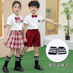 幼儿园园服夏季 儿童Jk制服学生校服男女童毕业班服表演服 2021新款