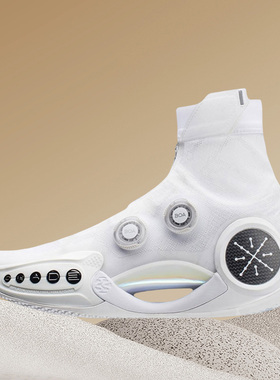 李宁韦德之道9 GrayBoy灰孩子 白武士 减震回弹篮球运动鞋ABER003