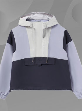 李宁正品风衣女子秋季新款运动休闲时尚系列宽松透气外套AFDR766