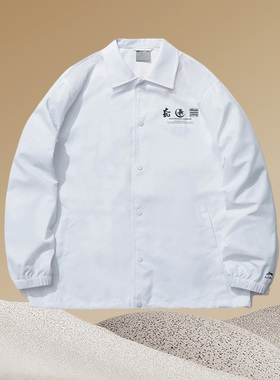 李宁正品春季男子运动休闲滑板系列开衫翻领夹克外套AFDR081