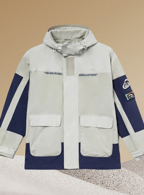 李宁正品风衣男士冬季新款运动潮流系列加绒宽松外套开衫AFDR755