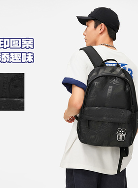 李宁正品X怪兽大学联名系列男女同款运动时尚双肩包ABSU229