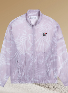 李宁正品女子运动潮流系列天工开悟休闲立领透气夹克外套AFDS294