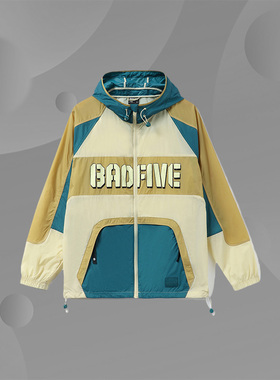 李宁风衣秋新款BADFIVE篮球系列男宽松休闲运动外套AFDR371