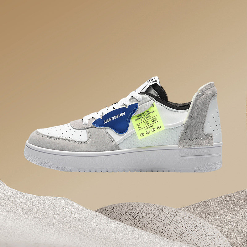 李宁板鞋男CF休闲鞋男鞋夏季新款解序小白鞋低帮运动鞋潮AGCQ315