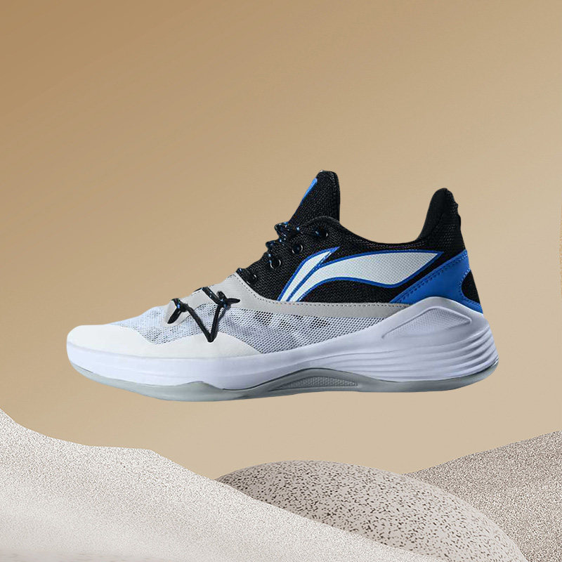 李宁combat篮球鞋男夏季实战网面低帮场地驭帅11运动男鞋abpq013