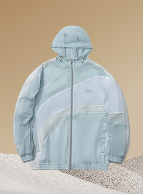 夏季新款正品李宁外套男子宽松连帽休闲防晒运动风衣AFDR153