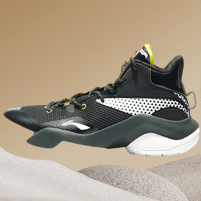 正品李宁冬男子空袭7代减震篮球场地鞋休闲高帮运动鞋abpq041