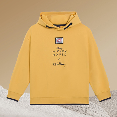 李宁正品新款儿童运动休闲时尚潮流连帽卫衣套头衫YWDR511-1-2