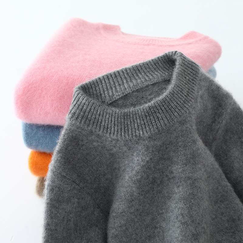 【双股加厚】100%纯羊毛衫冬季半高圆领男女儿童针织衫套头毛衣,童装/婴儿装/亲子装,毛衣/针织衫,淘宝优惠券,粉丝福利购,淘宝优惠卷