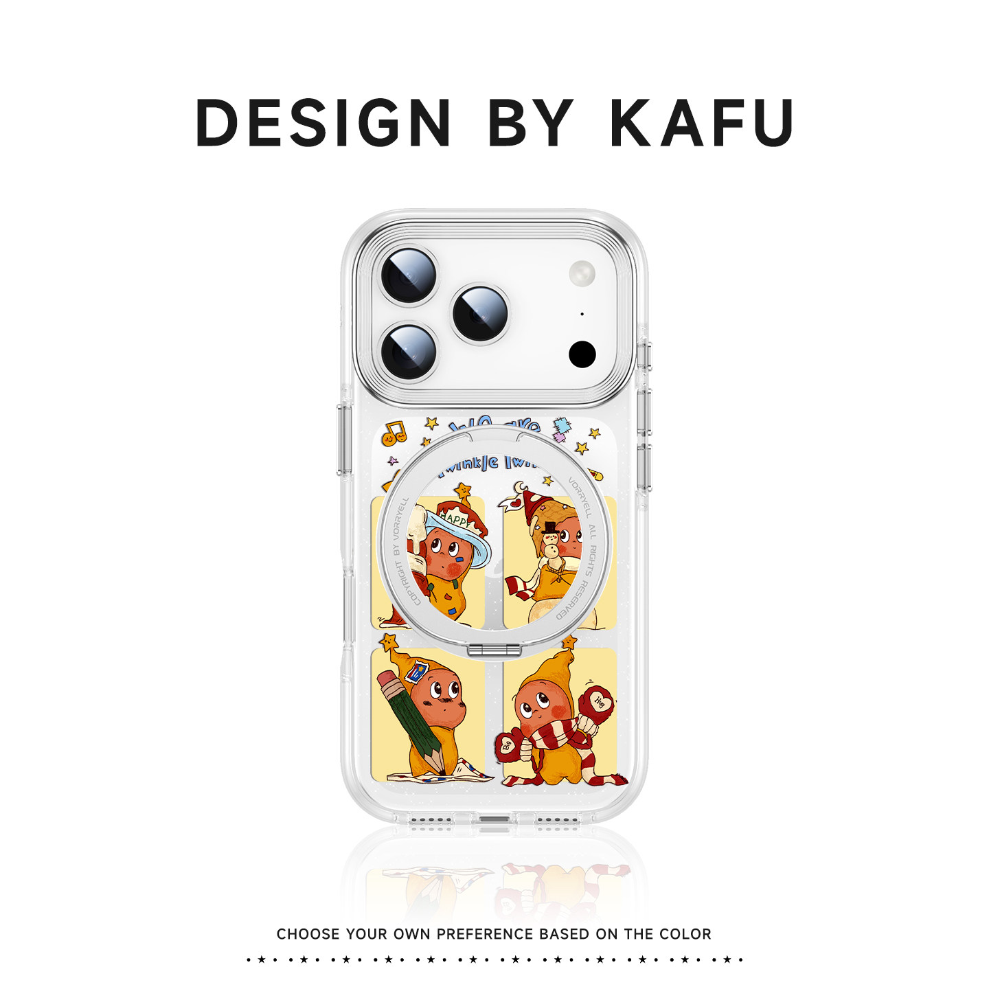 徕克斯顿 x 星星人适用苹果17手机壳iphone16promax新款气囊全包外壳15pro磁吸带支架14防摔保护套13