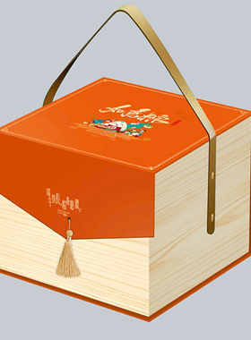 粽子包装盒礼品盒端午节新款高档手提绿色粽子盒酒店LOGO印刷定制