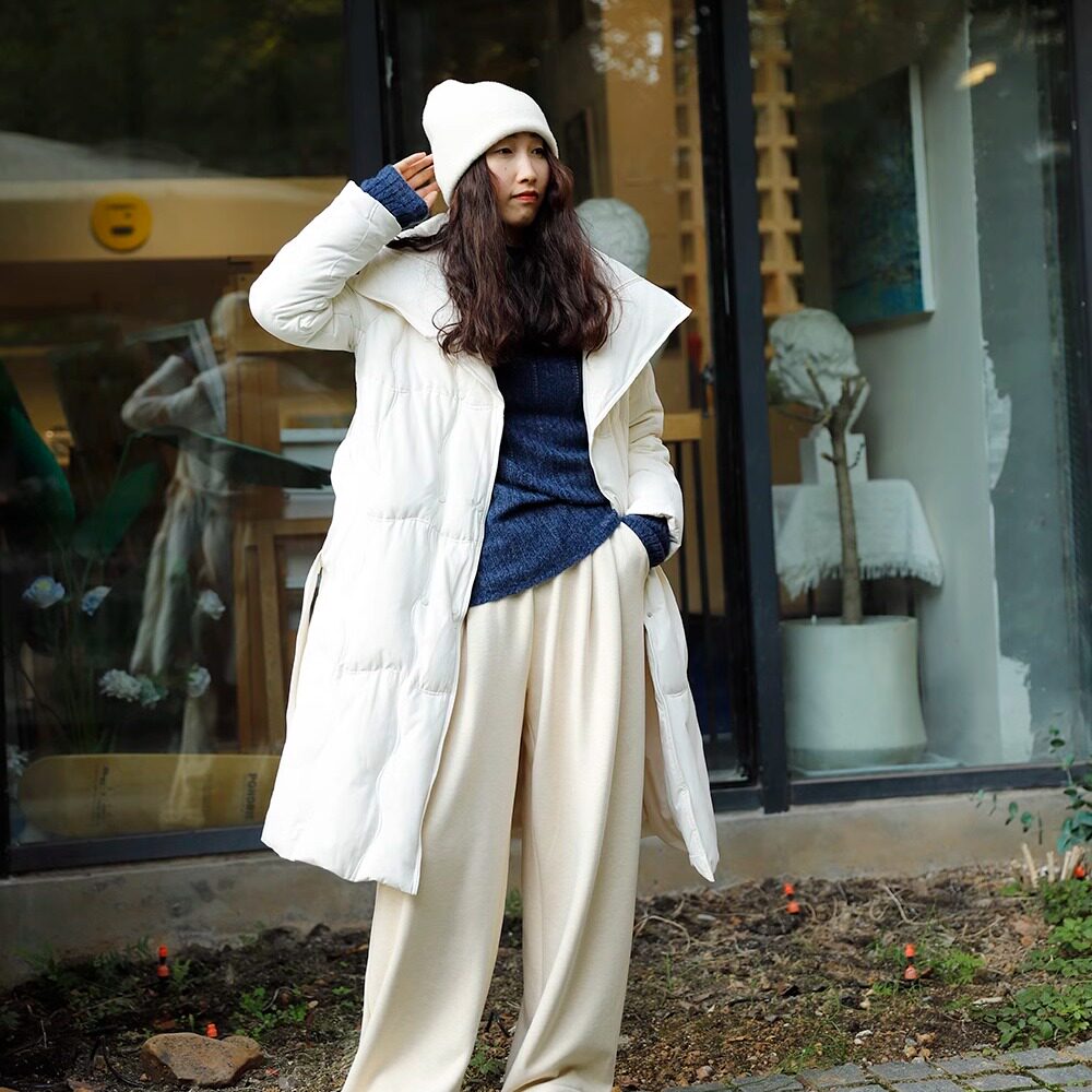 90白鹅绒羽绒服女2024冬装新款