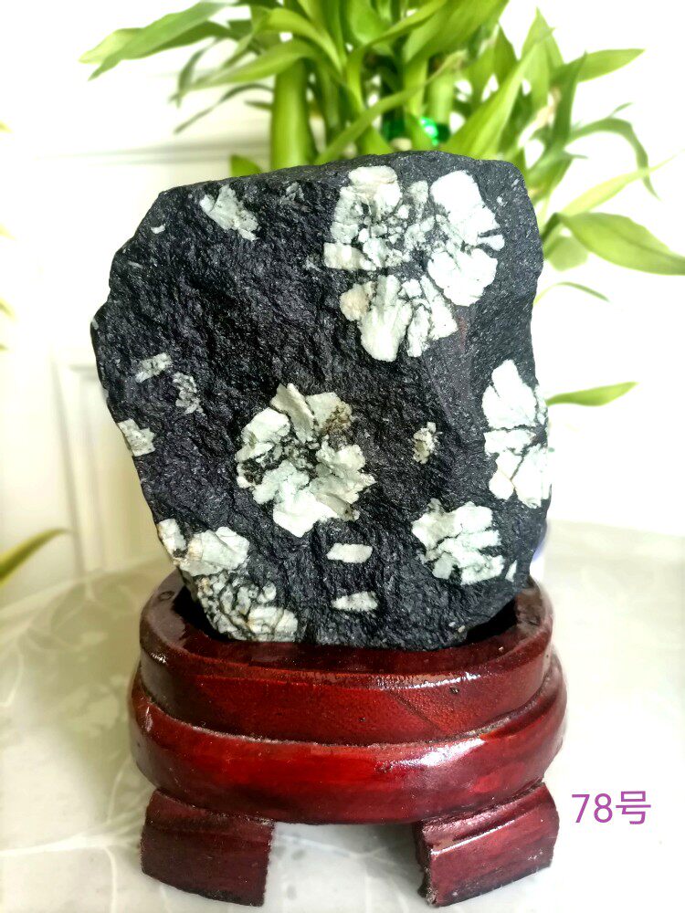 天然牡丹石78 原石 未抛光奇石 摆件观赏收藏品礼品