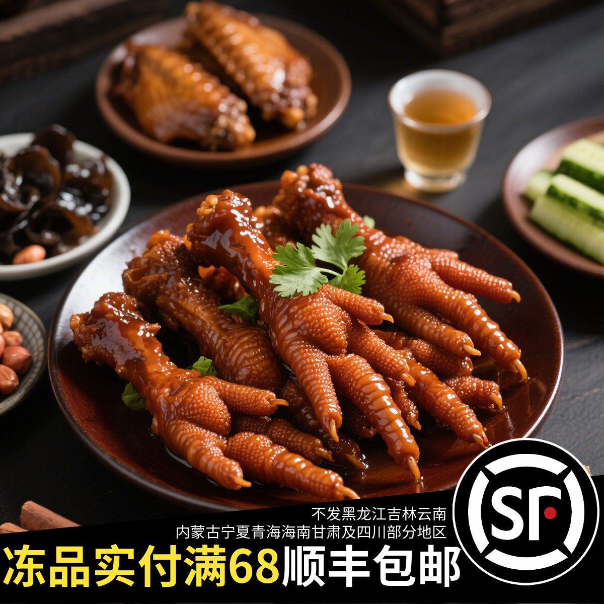 清仓卤味鸭脖牛舌鸭肠鸭架鸭锁骨凤爪大包装下饭下酒菜聚餐即食