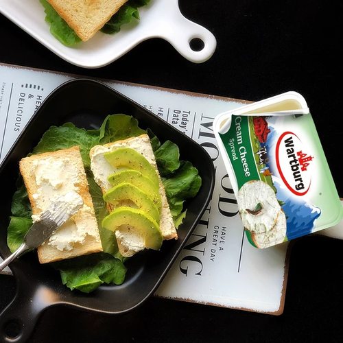 进口沃特堡蒜香味涂抹奶酪150g