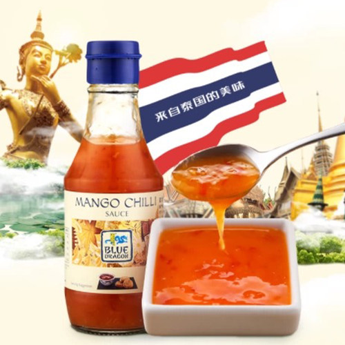 泰国进口蓝龙牌芒果酸辣泰式甜辣