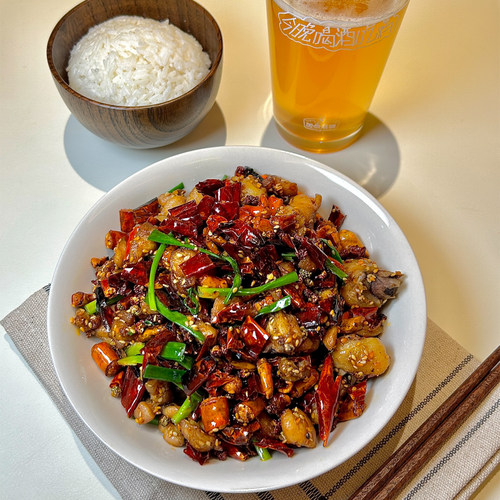 金华火腿辣子鸡300g方便速食土鸡