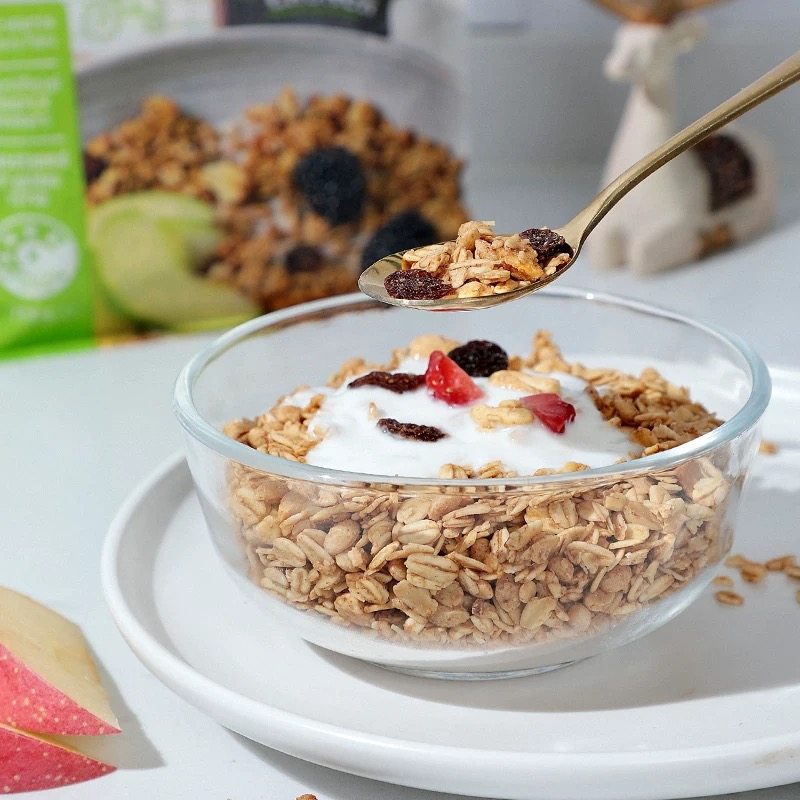 临期澳大利亚进口红色拖拉机肉桂苹果烘焙格兰诺拉燕麦片700g谷物,咖啡/麦片/冲饮,水果/坚果混合麦片,淘宝优惠券,粉丝福利购,淘宝优惠卷
