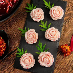 临期桂冠鳕鱼玫瑰120g火锅丸鱼肉丸0脂Q弹深海鳕鱼麻辣烫关东煮